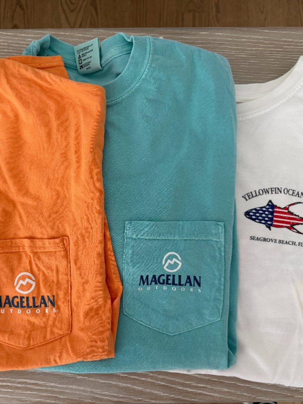 Fishing-Themed T Shirt Bundle - 4 | MAGELLAN, SOUTHERN TIDE, YELLOWFIN | Size M
